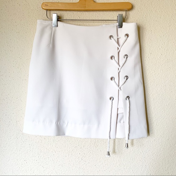 Rebecca Minkoff White Stevia Mini Skirt / Skort 6 - Picture 5 of 10